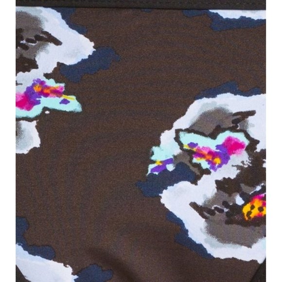 TAVIK SWIMWEAR T-Vik RUBY Mystic Noir BIKINI BOTTOM High Waist FLORAL Zip ( M ) - Picture 3 of 5